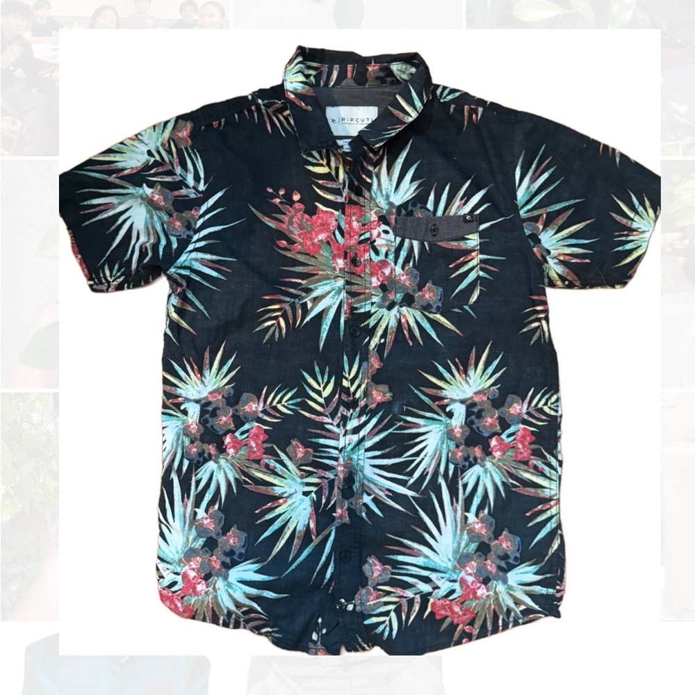 Ripcurl boys button-down shirt size Medium